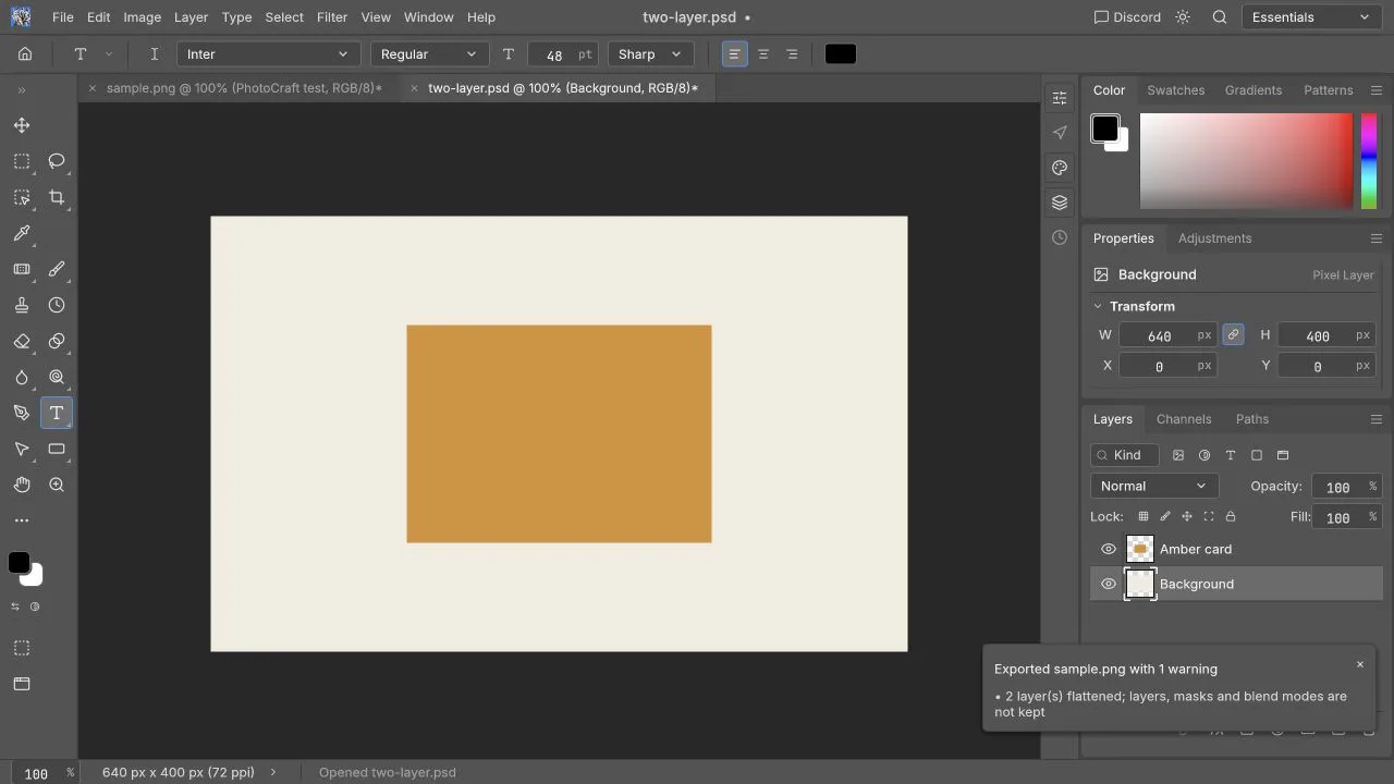 Edit PSD Online: Layers, Changes and Export